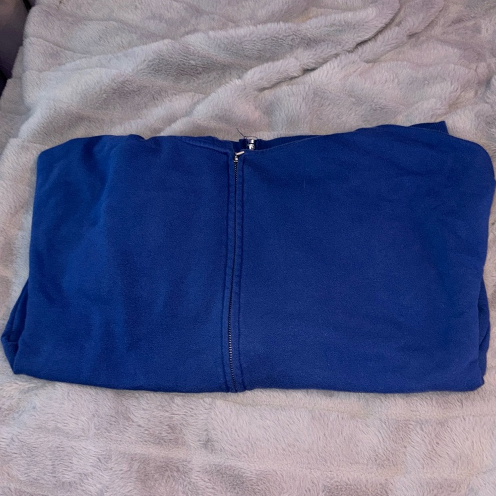 Garage Royal Blue Zip Up Hoodie